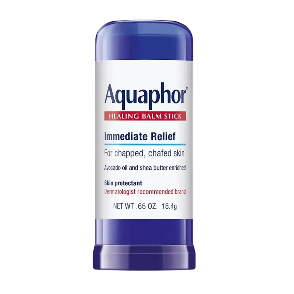 Aquaphor Healing Balm Stick with avocado oil and shea butter for chapped dry skin relief