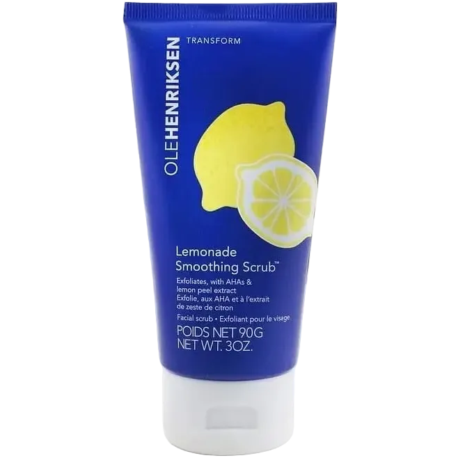 Olehenriksen Lemonade Smoothing Scrub 10% AHA exfoliating face scrub for smoother skin