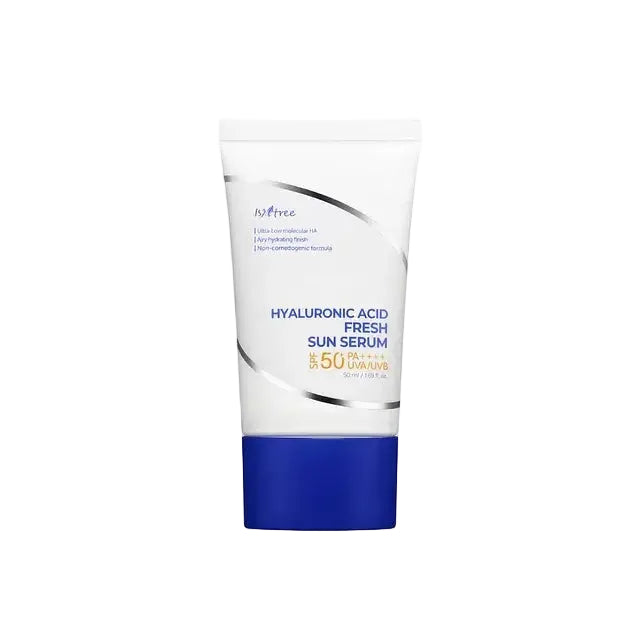 Isntree Hyaluronic Acid Fresh Sun Serum SPF 50+ PA++++ lightweight hydrating Korean sunscreen