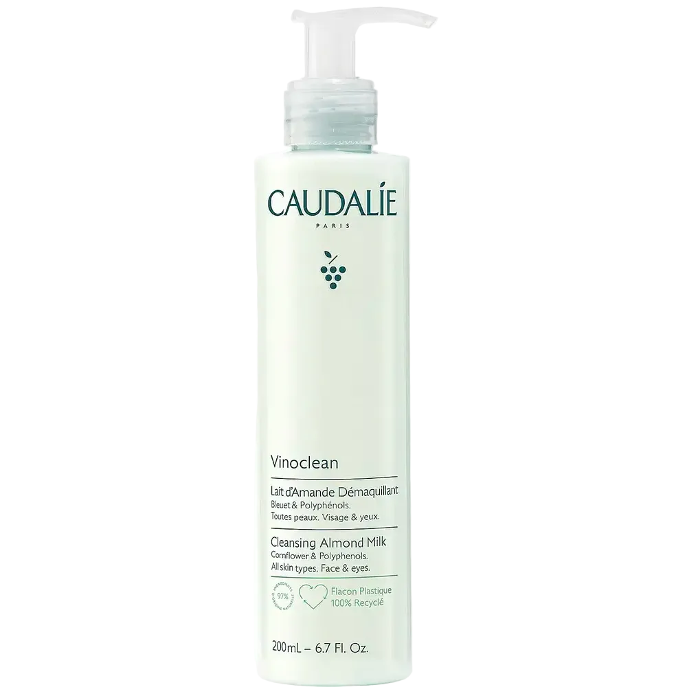 Caudalie Vinoclean Gentle Cleansing Almond Milk for sensitive and dry skin makeup removal