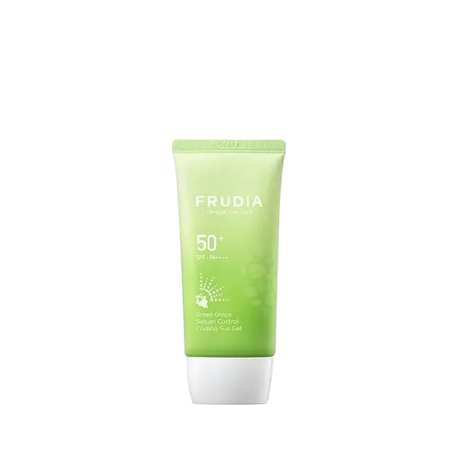 Frudia Green Grape Sebum Control Cooling Sun Gel SPF50+ PA++++ for oily skin sebum control