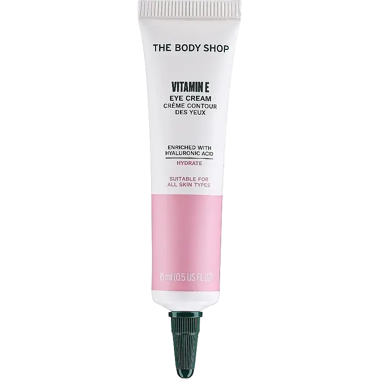 The Body Shop Vitamin E Eye Cream hydrating formula for fine lines and dark circles