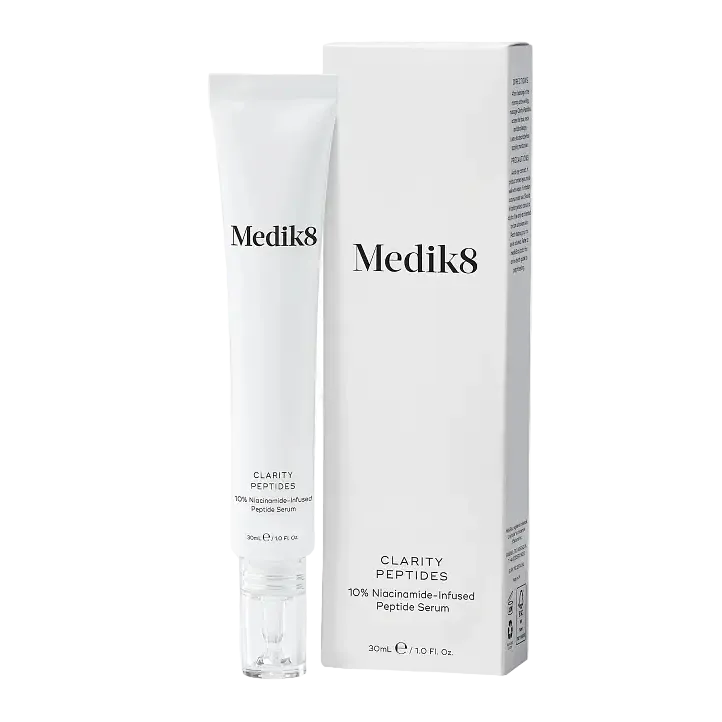 Medik8 Clarity Peptides 10% niacinamide serum for acne-prone and oily skin clarifying
