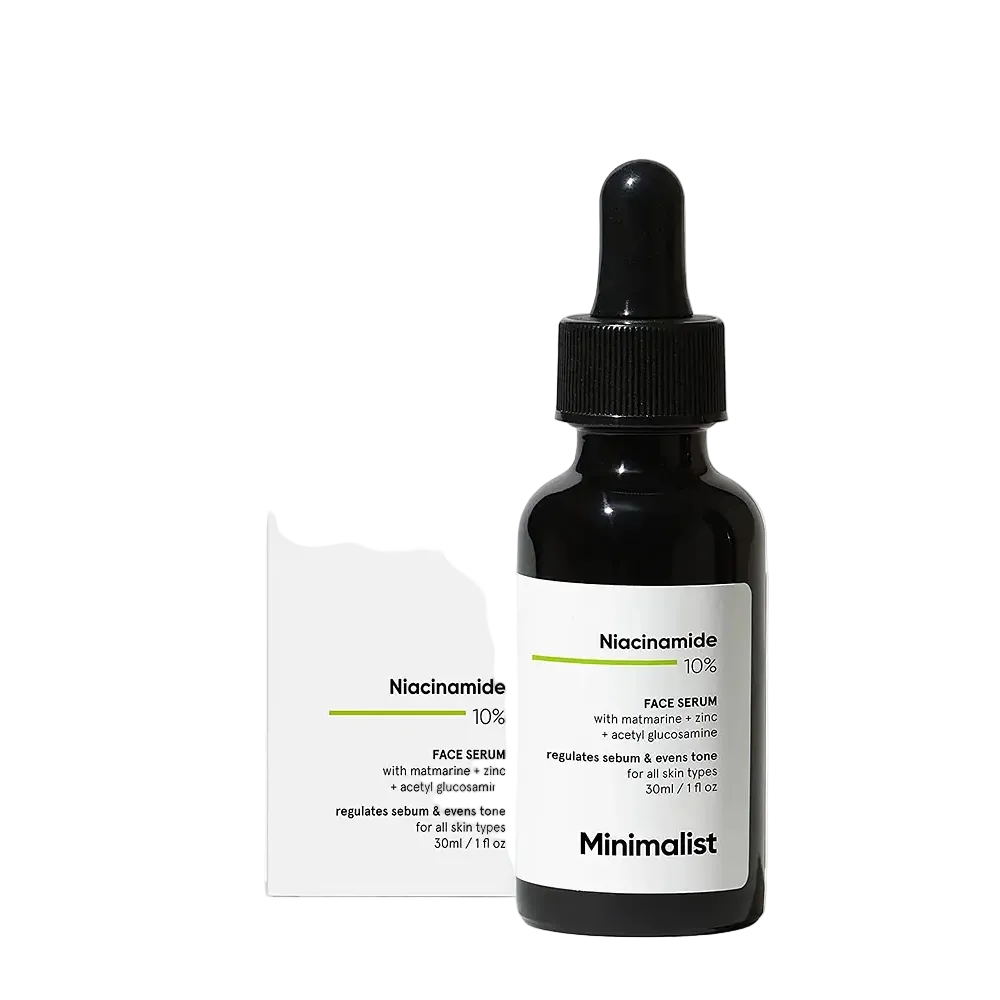 Minimalist Niacinamide 10% Face Serum for oil control, acne marks and pore minimizing