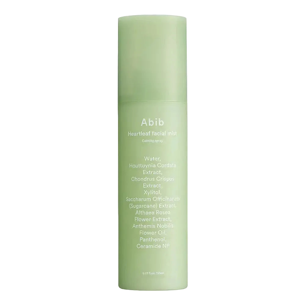Abib Heartleaf Facial Mist Calming Spray for soothing irritated and sensitive skin