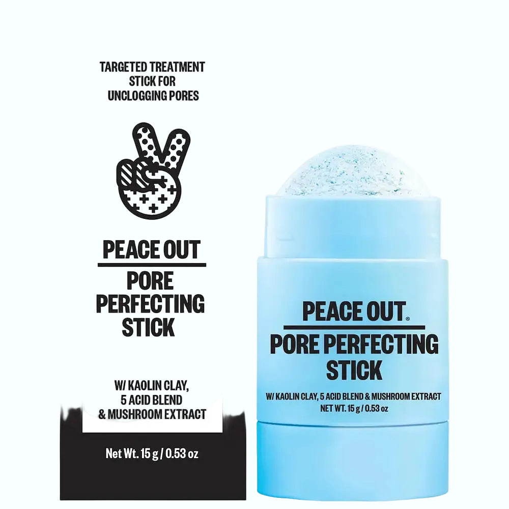 Peace Out Pore Perfecting Stick for clogged pores, blackheads, and texture refinement