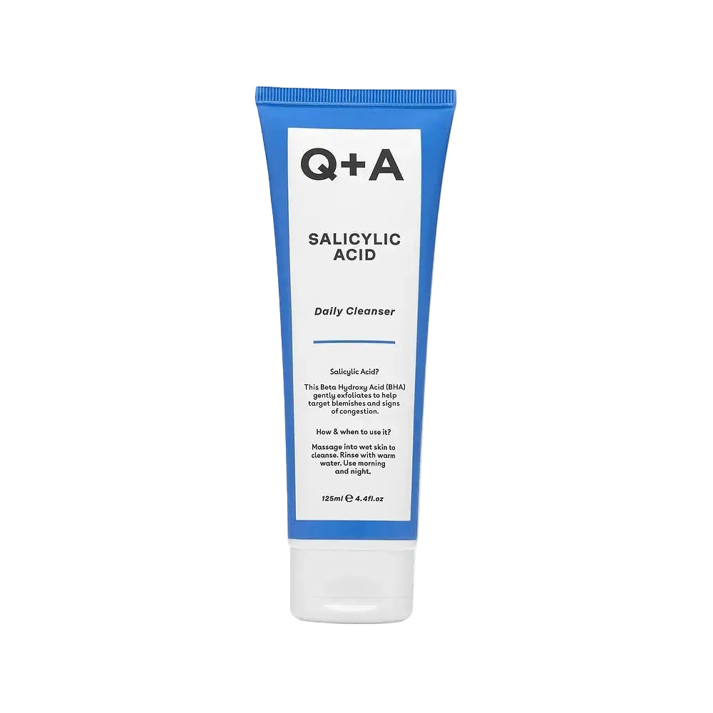 Q+A Salicylic Acid Daily Cleanser for blemish-prone skin, exfoliating and decongesting