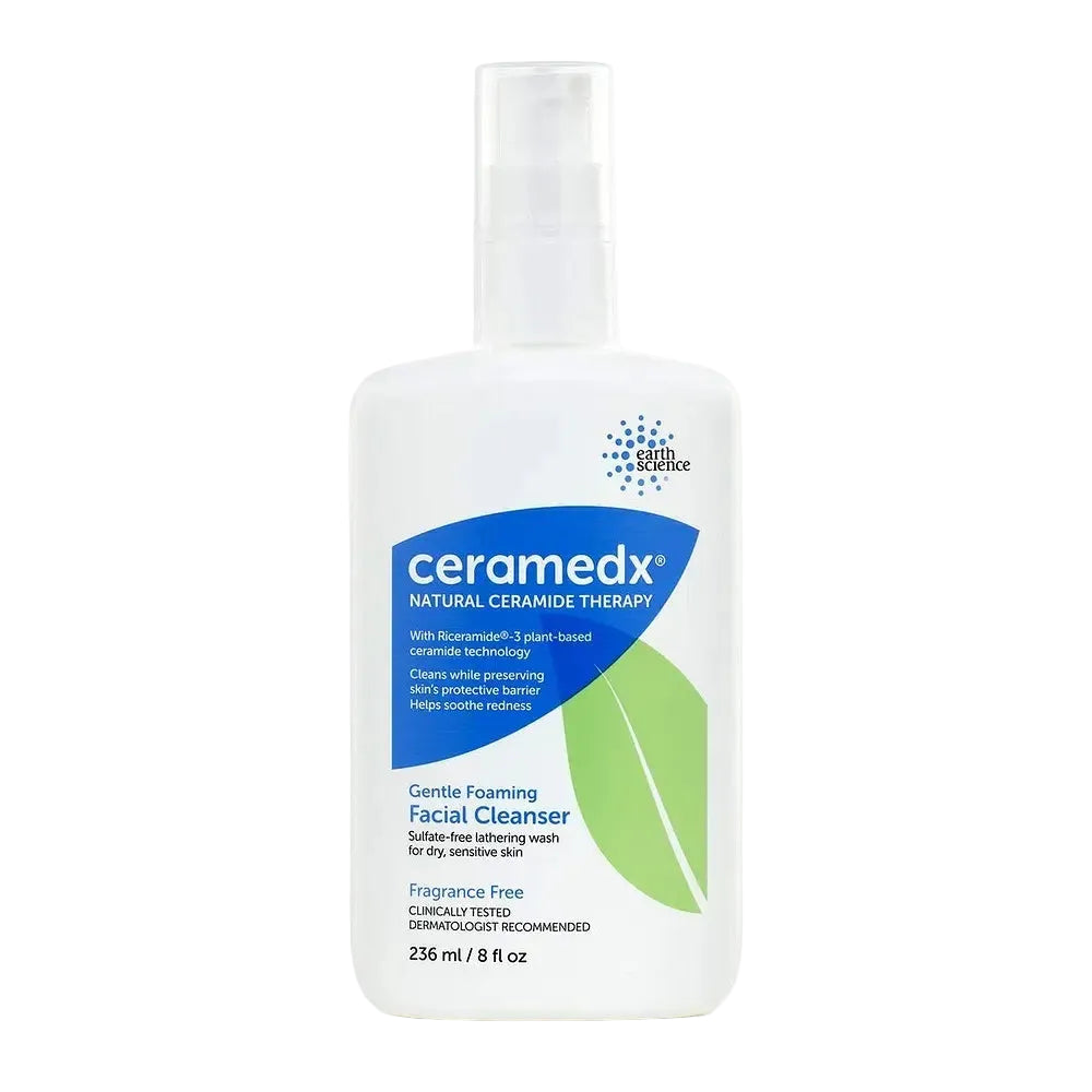 CeramedX Gentle Foaming Facial Cleanser for sensitive and dry skin with ceramides