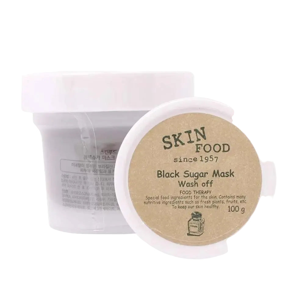 Skinfood Black Sugar Mask Wash Off Exfoliator for smooth, bright skin with gentle physical exfoliation