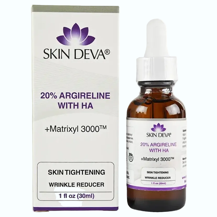 Skin Deva 20% Argireline Matrixyl 3000 Hyaluronic Acid Serum for anti-aging and wrinkle reduction