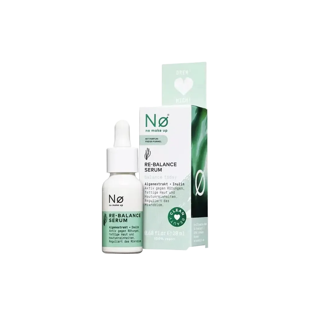 Nø Cosmetics Re-Balance Serum Balance tøday for oily combination and sensitive skin microbiome balance