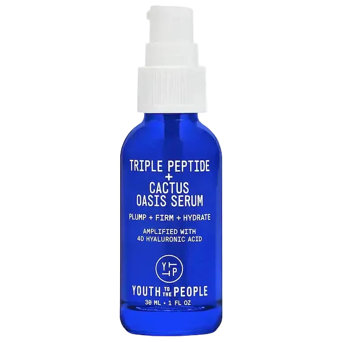 Youth To The People Triple Peptide + Cactus Oasis Serum for hydration, firming and anti-aging