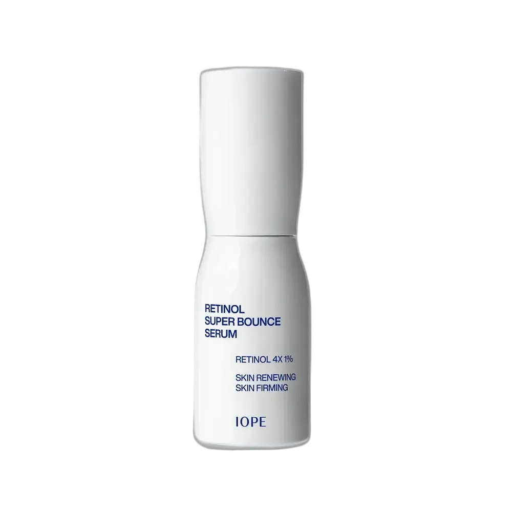 IOPE Retinol Super Bounce Serum with Retinol 4X complex for anti-aging and firming