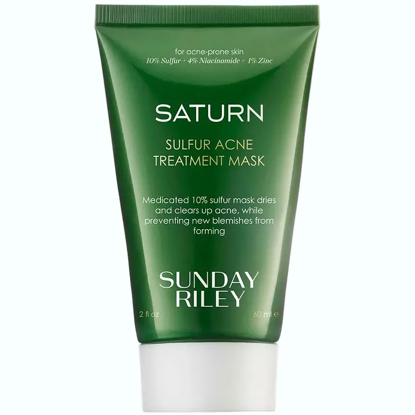 Sunday Riley Saturn Sulfur Spot Treatment Mask with 10% sulfur and niacinamide for acne and blemishes