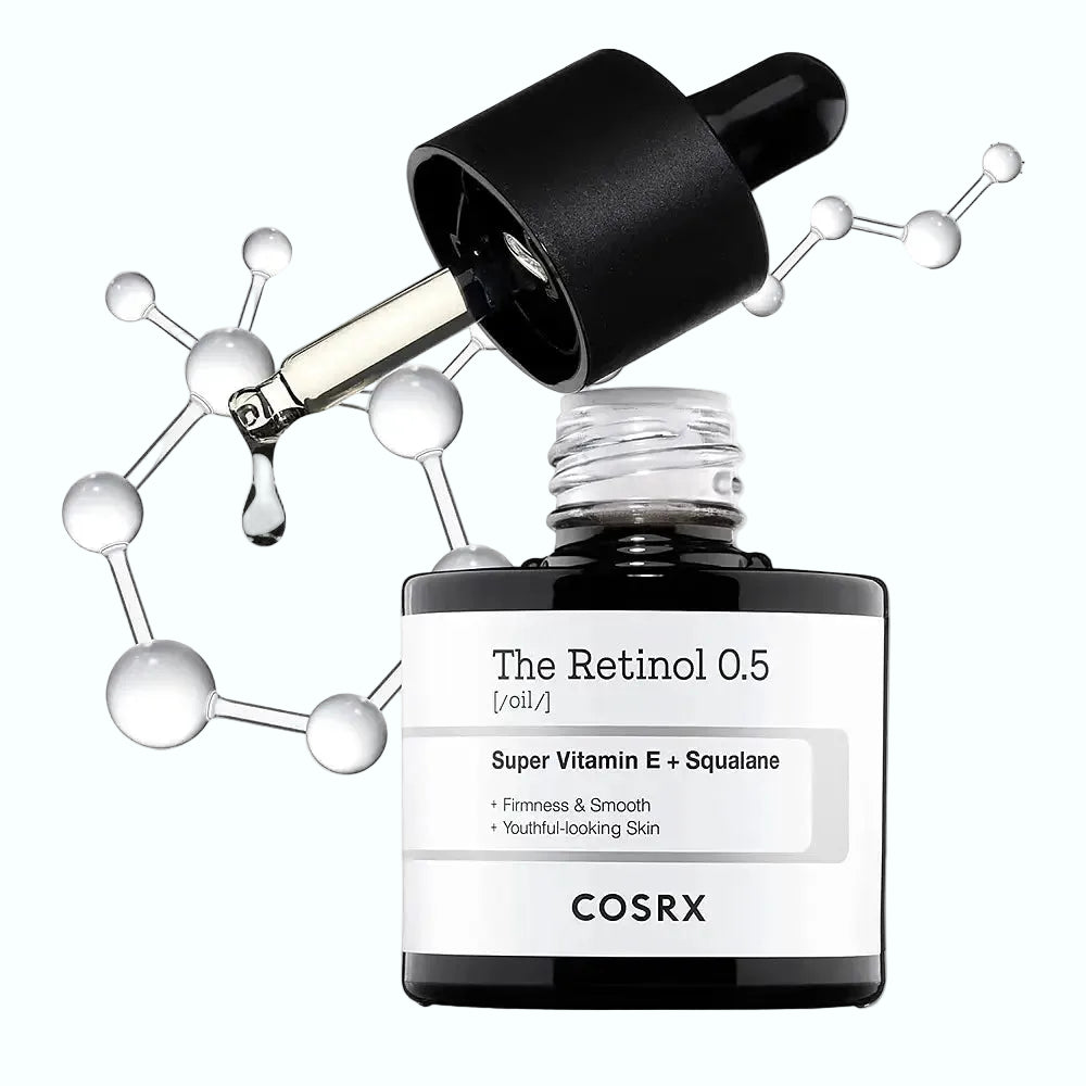 COSRX The Retinol 0.5 Oil with pure retinol for anti-aging and fine line reduction