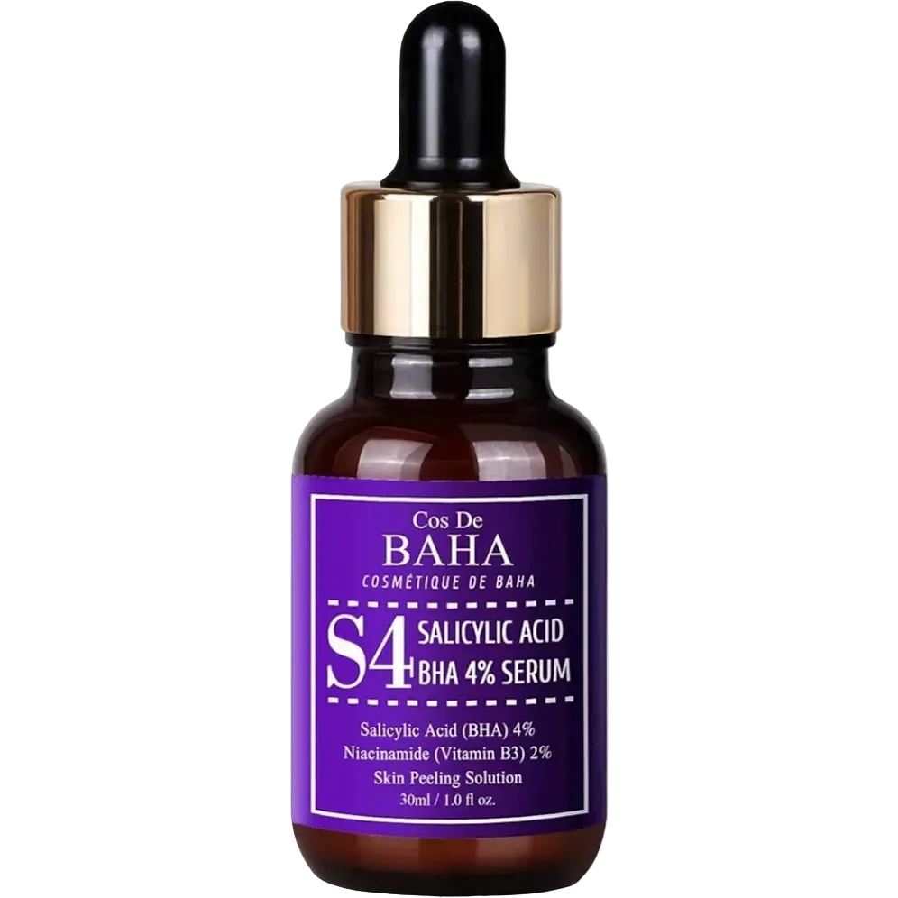 Cos De BAHA Salicylic Acid BHA 4% Serum with Niacinamide for acne treatment and pore minimizing