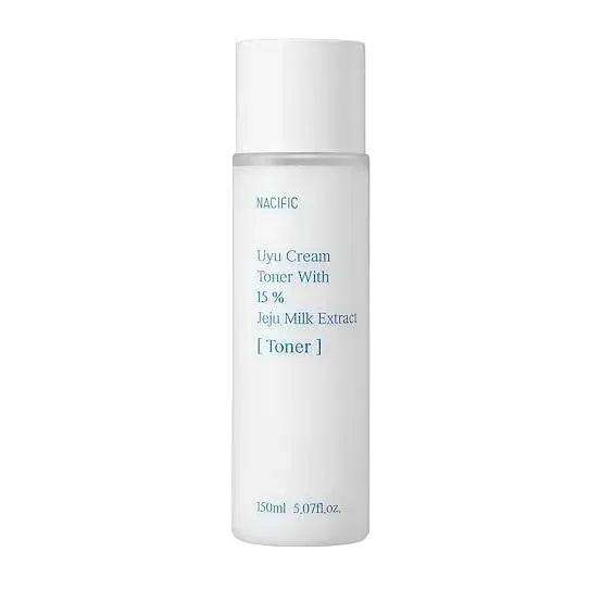 Nacific Uyu Cream Toner with Jeju milk extract and ceramides for dry, sensitive skin hydration