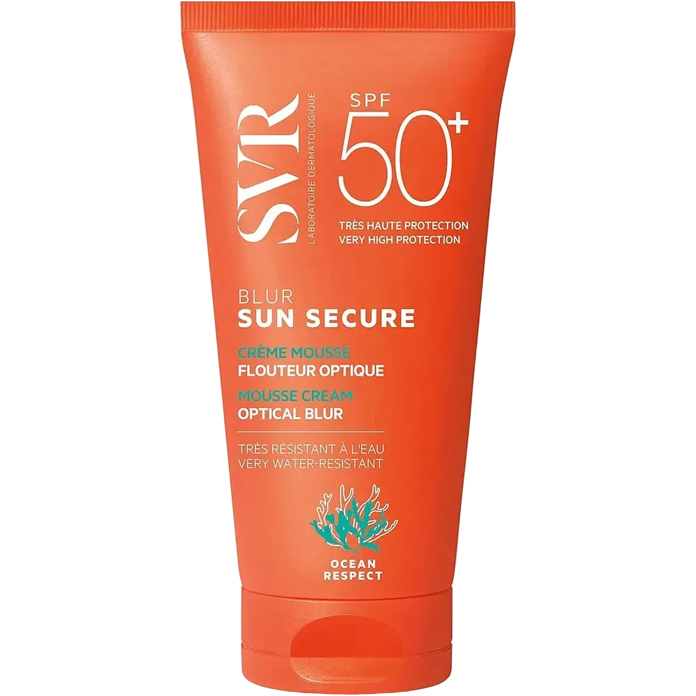 SVR Sun Secure Blur SPF 50+ mousse cream sunscreen for all skin types