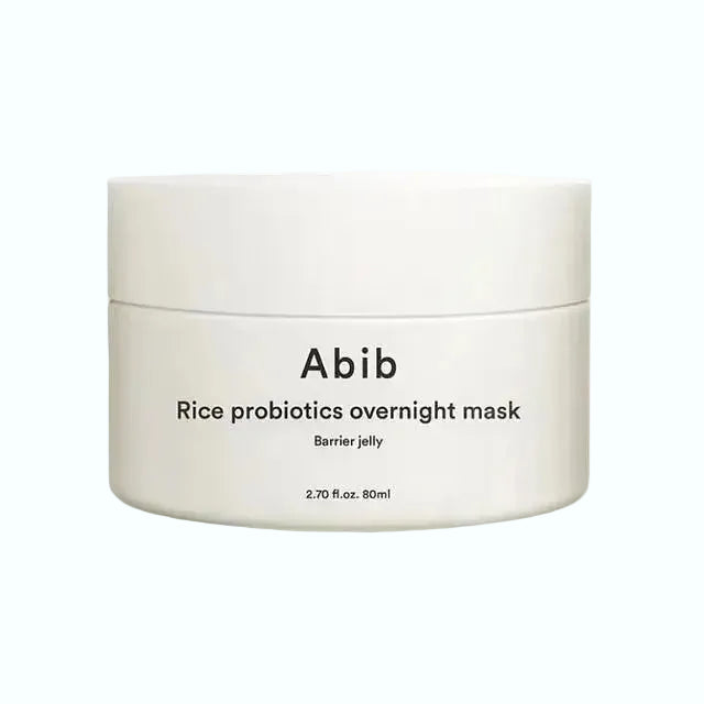 Abib Rice Probiotics Overnight Mask Barrier Jelly for skin barrier repair and firmness with probiotics