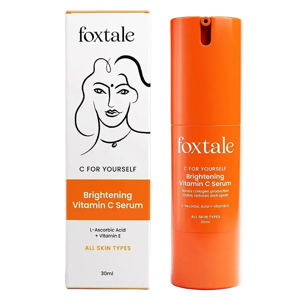Foxtale Vitamin C Serum with L-Ascorbic Acid and Vitamin E for brightening and dark spots