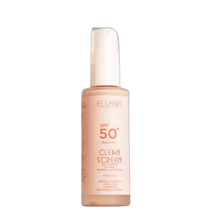 Ellana Clean Screen SPF 50+ PA++++ Oil Control Mineral Sunscreen for oily skin with broad-spectrum protection