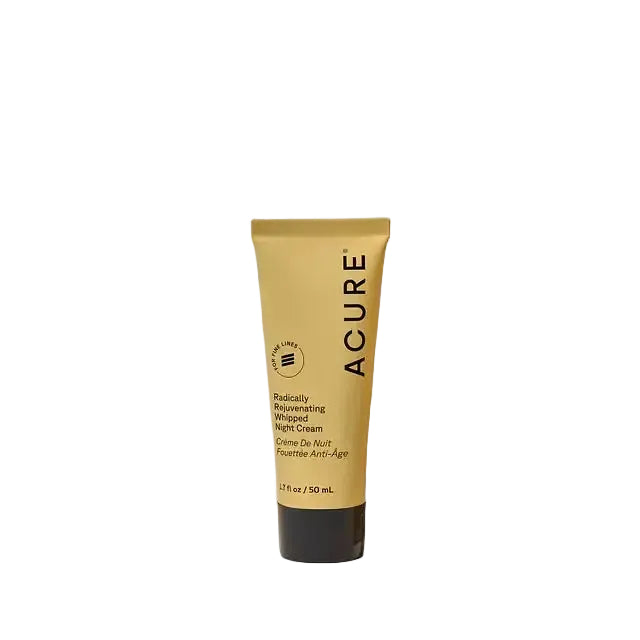 Acure Radically Rejuvenating Whipped Night Cream with peptides and vitamin C for anti-aging