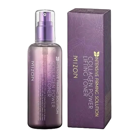 Mizon Collagen Power Lifting Toner for firming and anti-aging with marine collagen and adenosine
