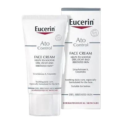Eucerin AtoControl Face Care Cream for atopic dermatitis soothing dry sensitive skin with ceramides
