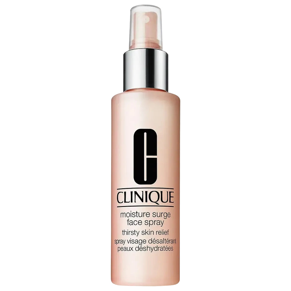 Clinique Moisture Surge Face Spray Thirsty Skin Relief hydrating mist for soft, soothed skin