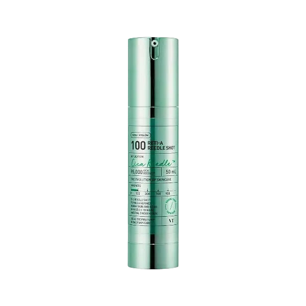 VT Cosmetics Reti-A Reedle Shot 100 retinol serum for skin texture refinement and pore care
