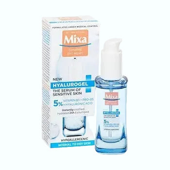Mixa Hyalurogel Serum with niacinamide and hyaluronic acid for sensitive skin hydration