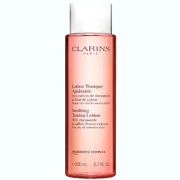 Clarins Soothing Toning Lotion for sensitive and very dry skin hydration and comfort