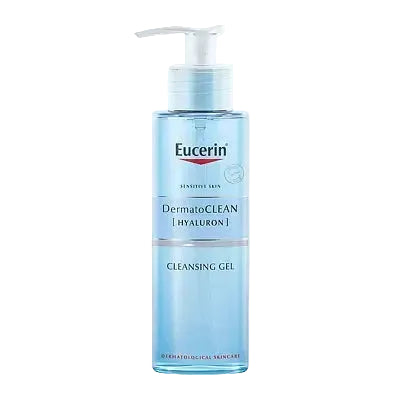 Eucerin DermatoClean Hyaluron Cleansing Gel for hydration and gentle makeup removal