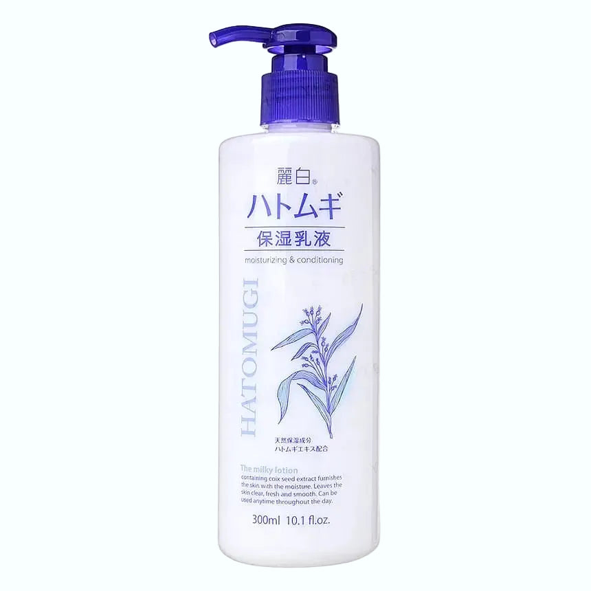 KUMANO COSME Reihaku Hatomugi Milky Lotion with Job's Tears extract for hydration and sensitive skin