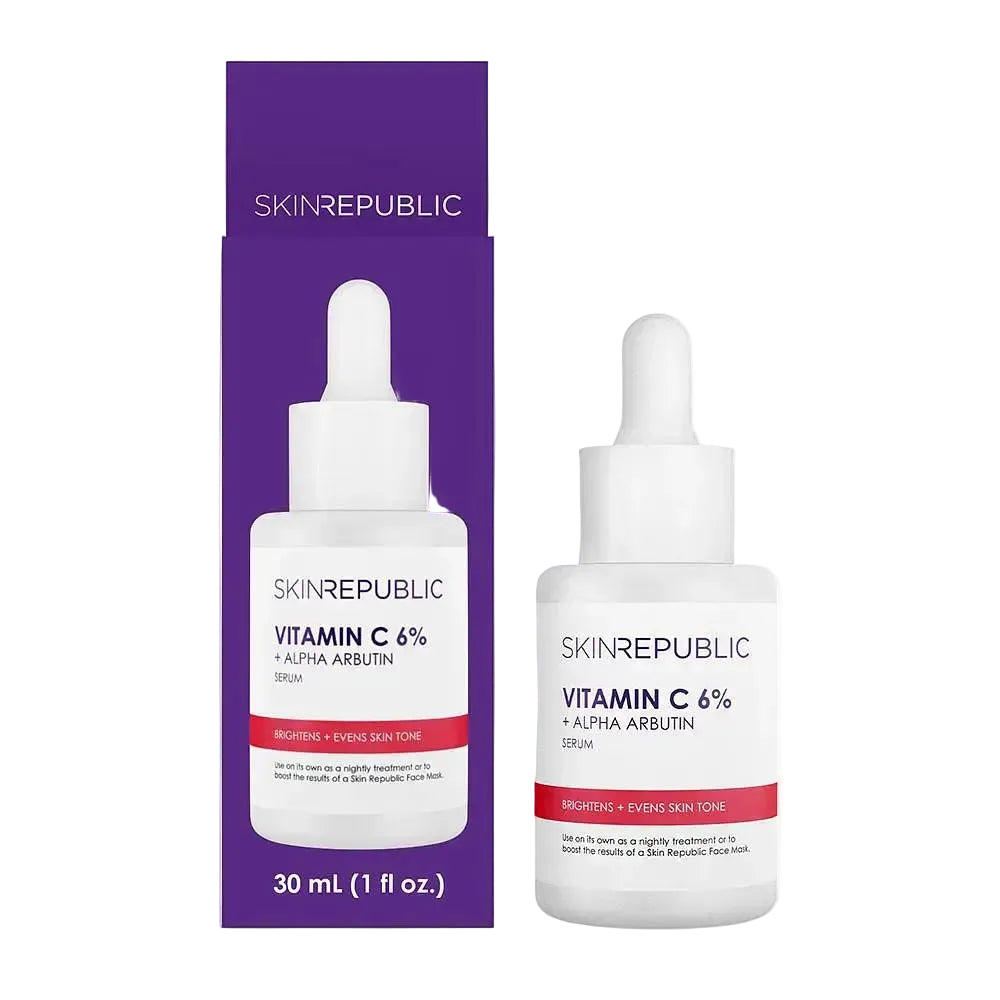 Skin Republic Vitamin C 6% + Alpha Arbutin 1.5% Serum for brightening and dark spots