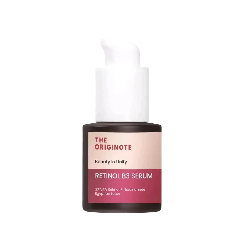 The Originote Retinol B3 Serum with 3 retinoids and niacinamide for anti-aging and fine lines