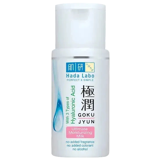 Hada Labo Gokujyun Ultimate Moisturizing Milk Japanese emulsion with hyaluronic acid for deep hydration