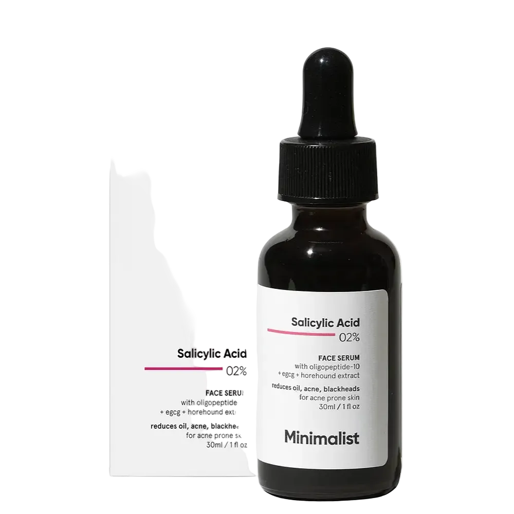 Minimalist Salicylic Acid 02% face serum for acne, blackheads and oily skin control