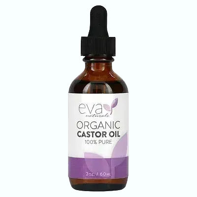 Eva Naturals Organic Castor Oil for hair growth, skin hydration and anti-aging