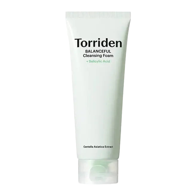 Torriden Balanceful Cleansing Foam with Centella and Salicylic Acid for pore cleansing and acne-prone skin