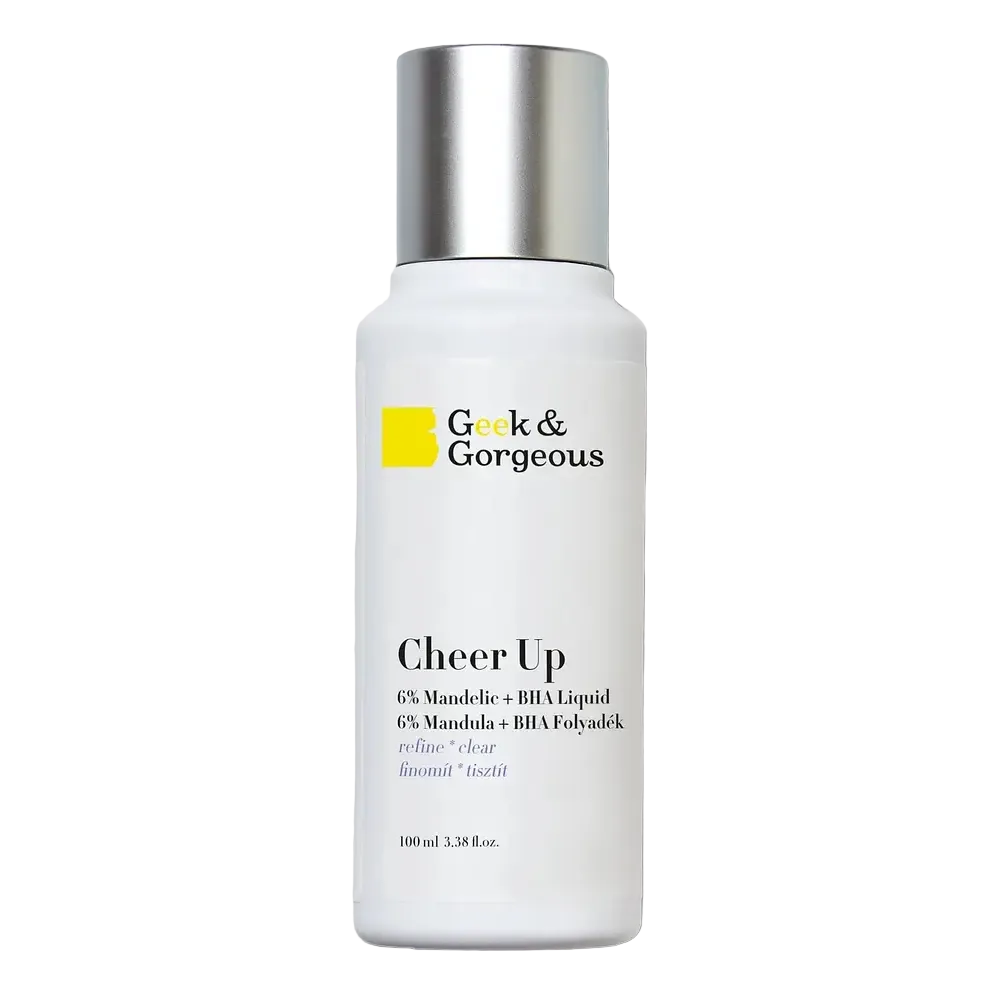 Geek & Gorgeous Cheer Up 6% Mandelic + BHA exfoliating liquid for combination skin