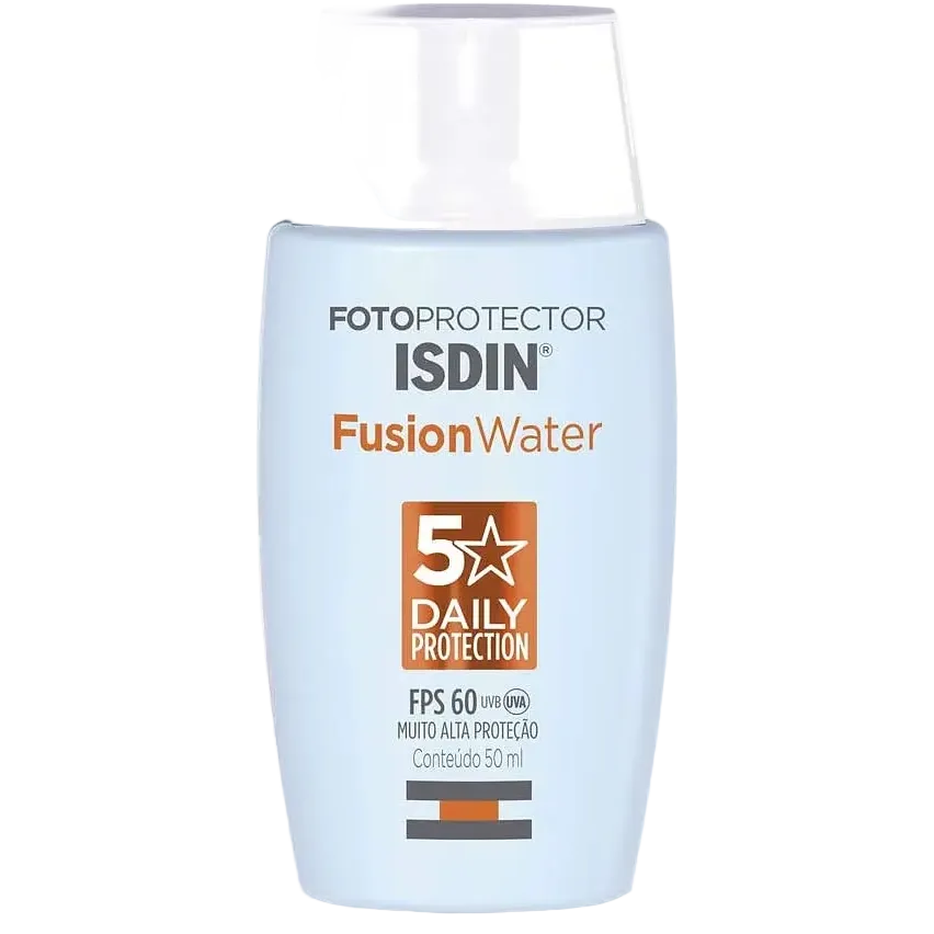 ISDIN Fotoprotector Fusion Water SPF 50 ultralight face sunscreen with hydration and no white cast
