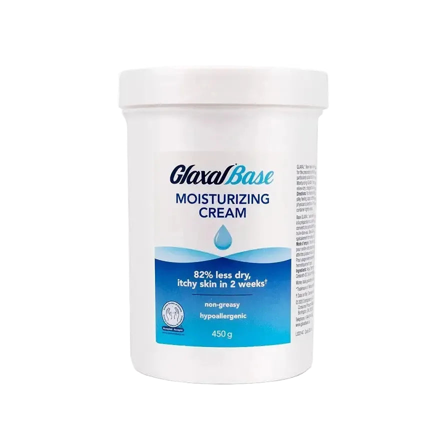 Glaxal Base Moisturizing Cream for dry, sensitive skin relief and hydration