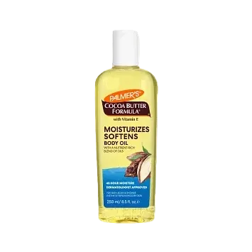 Palmer's Moisturizes Softens Body Oil with cocoa butter and vitamin E for dry skin hydration