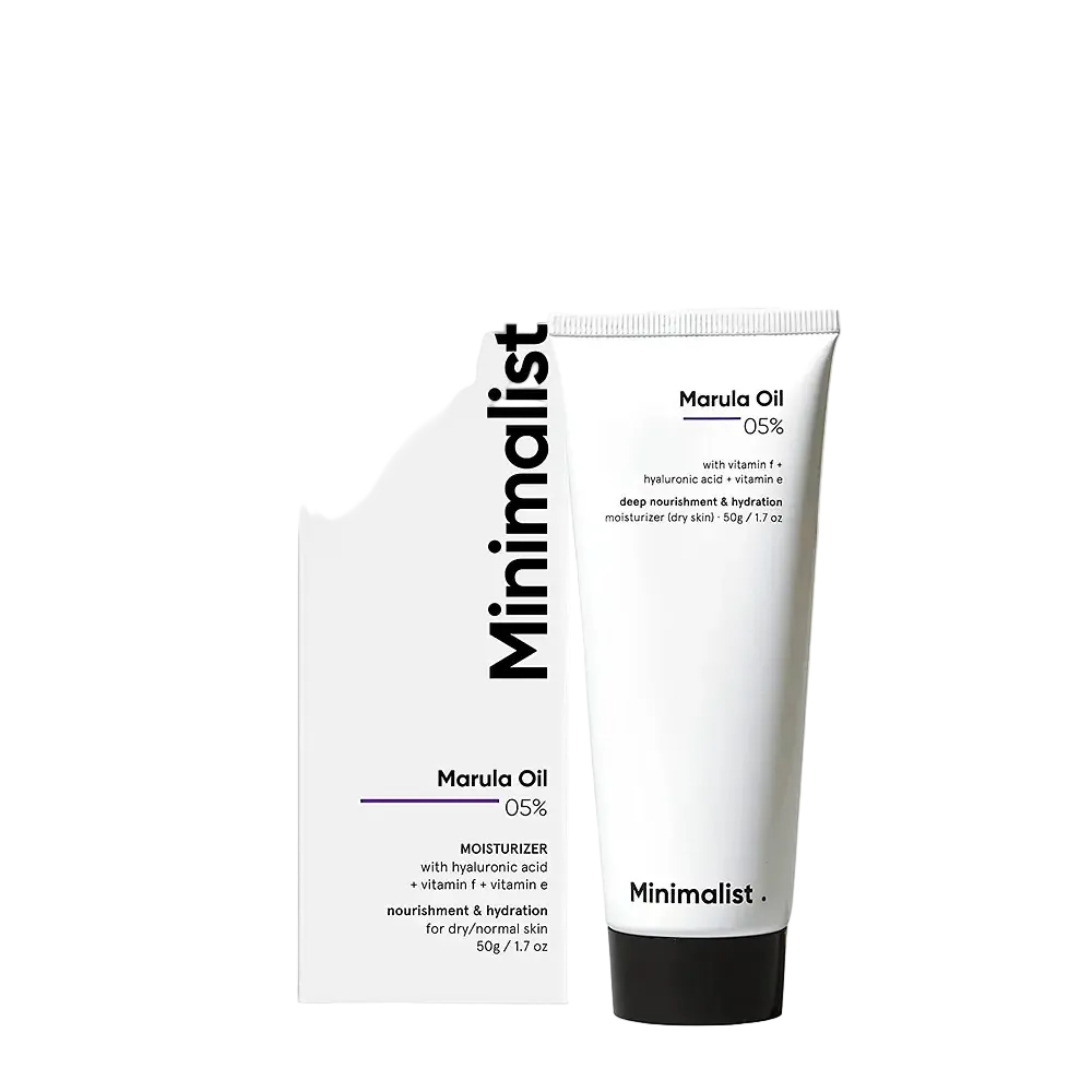 Minimalist Marula Oil 05% Moisturizer for dry skin deep nourishment and hydration
