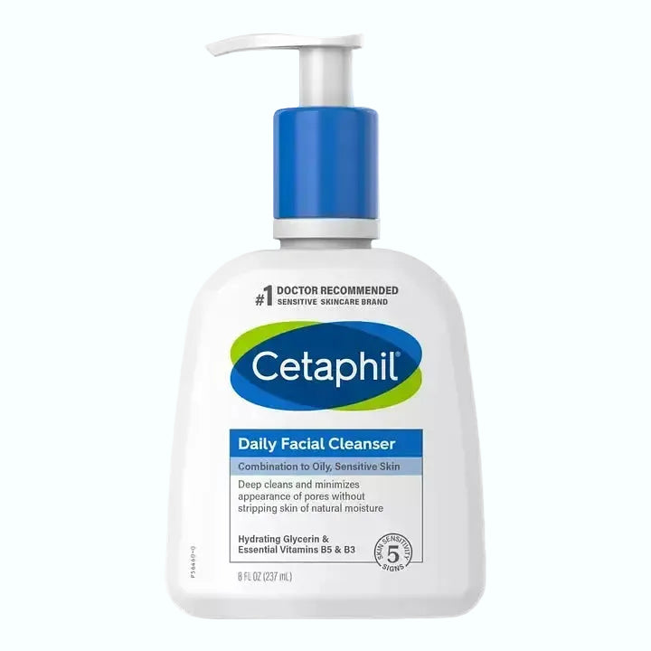 Cetaphil Daily Facial Cleanser gentle niacinamide face wash for oily and acne-prone skin