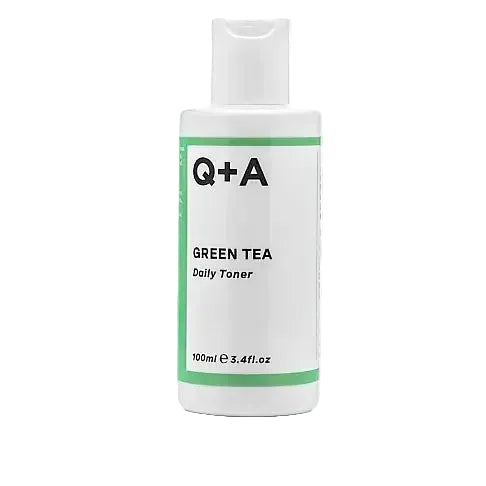 Q + A Green Tea Daily Toner for sensitive skin hydration and soothing