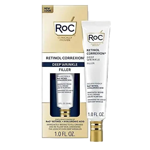 RoC Retinol Correxion Deep Wrinkle Filler serum with retinol and hyaluronic acid for deep wrinkles
