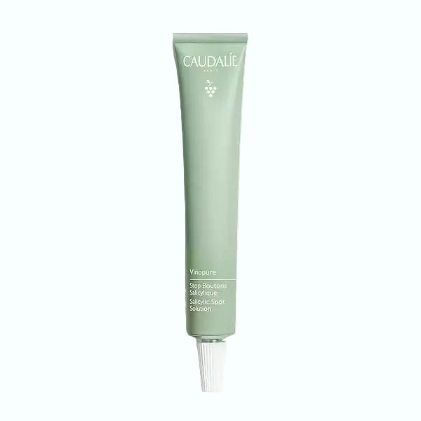 Caudalie Vinopure Salicylic Spot Solution for acne-prone skin with natural salicylic acid and niacinamide