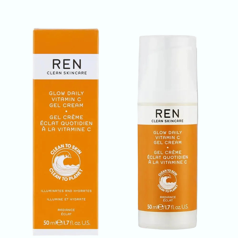 REN Clean Skincare Glow Daily Vitamin C Gel Cream for brightening and hydration